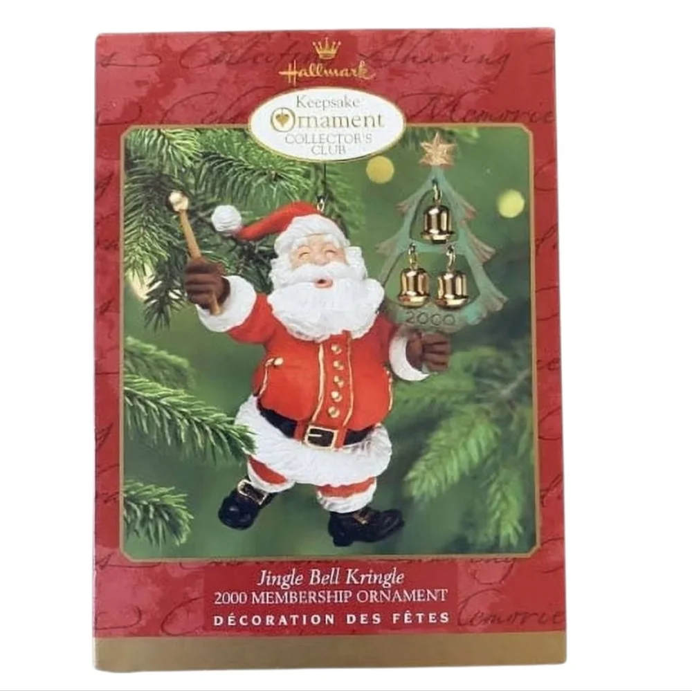 Hallmark Keepsake Jingle Bell Kringle Ornament 2000 Collector’s Club Santa
